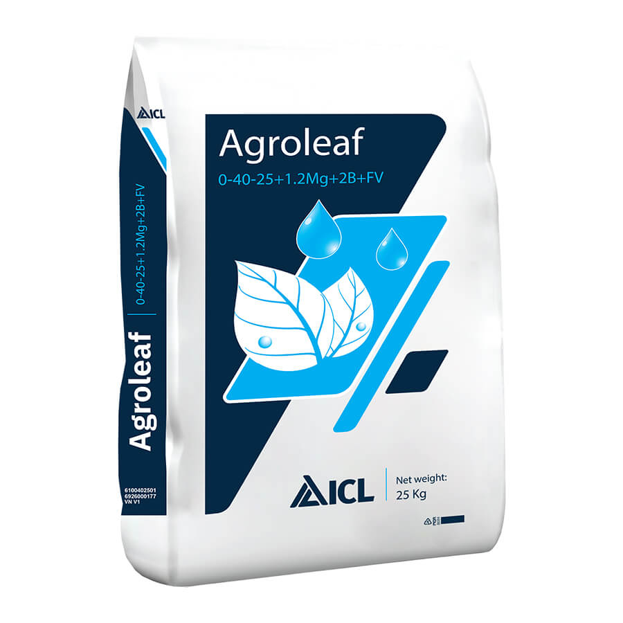 Phân bón lá PK, trung vi lượng Agroleaf 0-40-25+1.2Mg+2B+FV