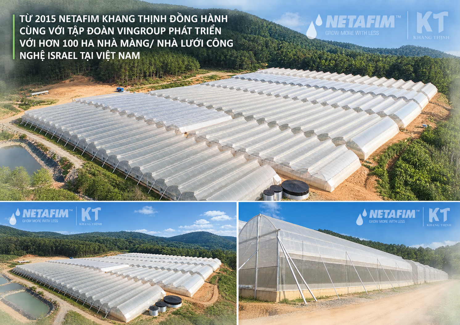 Nhà Màng Nông Nghiệp Công Nghệ Cao VinEco hơn 100ha – Vingroup