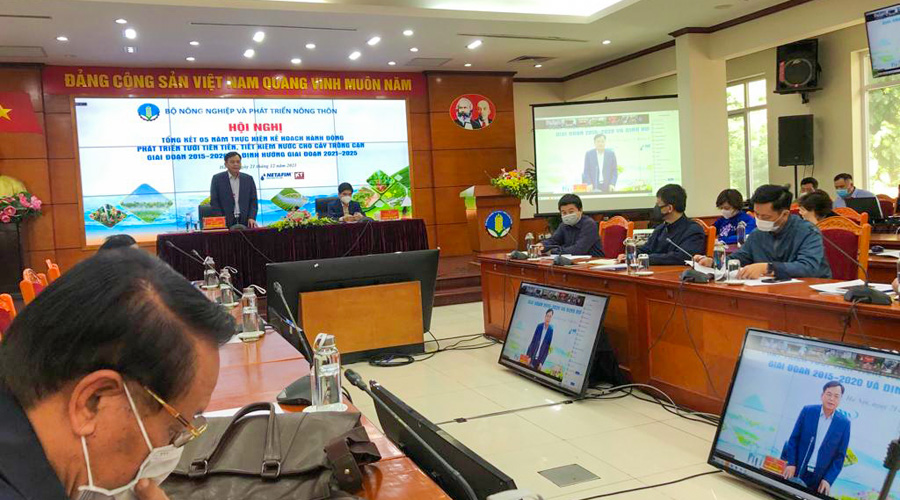 Hội nghị Tổng kết 5 năm Kế hoạch phát triển tưới tiên tiến, tưới tiết kiệm cho cây trồng cạn của Bộ NN&PTNT năm 2021