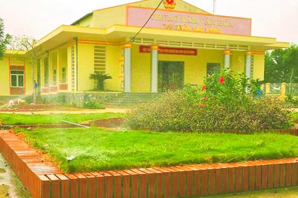 Hệ thống tưới phun UBND thị trấn Sao Vàng